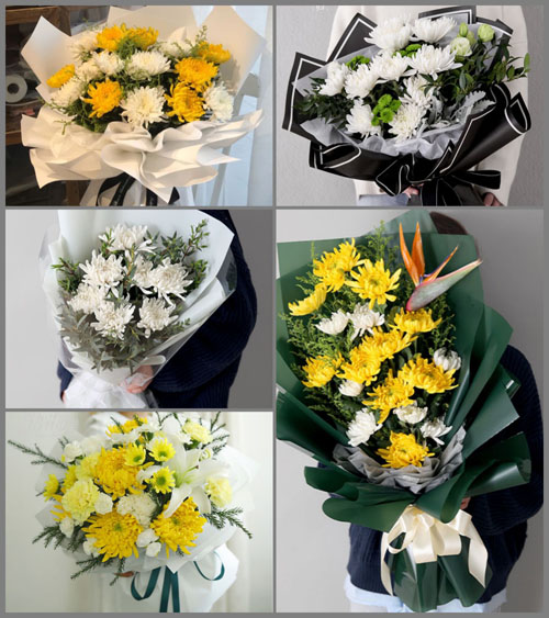 江苏泰州泰兴市广陵镇木行村白事花束代送